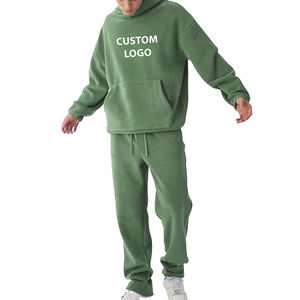 Survêtements personnalisés pour hommes, sweats à capuche et pantalons de survêtement de haute qualité avec logo, ensembles de survêtements unisexes 100% coton - Product Image 5