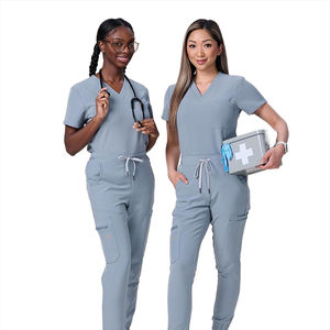Uniformes de gommages d'hôpital respirants gommages personnalisés uniformes d'infirmières médicales faciles à laver - Product Image 1