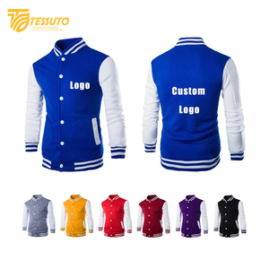 Chaqueta universitaria de estilo universitario de talla grande Vintage de fabricante al por mayor para hombre, ropa de calle informal, abrigo de invierno con letras - Product Image 1