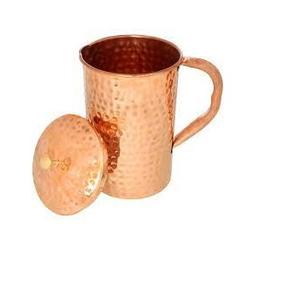 Antique Finished Copper Tumbler Shiny Polished Customized Shape and Size Pitcher Manually Manufacture by India - Product Image 5