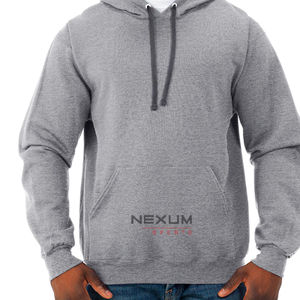 Sudaderas con capucha de lana de invierno de poliéster y algodón 100% para hombre, Jersey térmico de patrón sólido con capucha personalizada, técnicas bordadas - Product Image 4