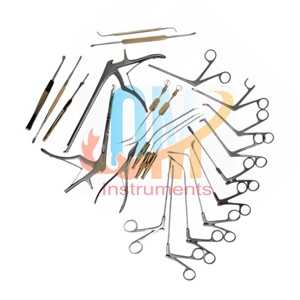 Ensemble complet d'instruments endoscopiques FESS pour la chirurgie des sinus, instruments chirurgicaux ORL réutilisables pour les oreilles, le nez et la gorge, qualité médicale - Product Image 4