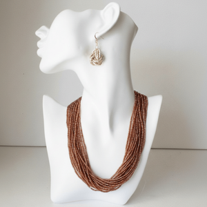 Collar de Múltiples Hilos de Ámbar Cascade, Artículo de Colección Cultural - Product Image 1