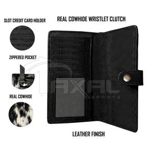 Nuevo estilo, embragues de cuero de vaca con impresión personalizada, embragues de cuero de vaca para adultos resistentes - Product Image 3