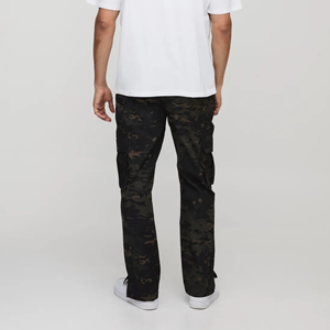 Pantalons de survêtement pour hommes décontractés légers de haute qualité en gros, logo personnalisé, poches cargo latérales avant, respirant, séchage rapide, cordon de serrage - Product Image 3