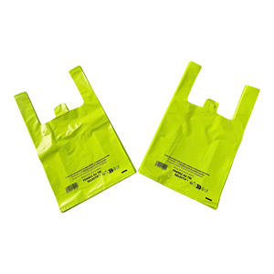 OEM 100% Recyclable HDPE Custom Gravure Printed Zipper T-Shirt Bags Supermarket Shopping <b>Vest</b> Handle Made in Vietnam - Product Image 5