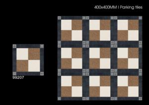 Dalles de sol pour parking extérieur 40x40 cm 400x400 mm 16x16 pouces, surface mate, conception monobloc pour revêtement de sol extérieur - Product Image 4