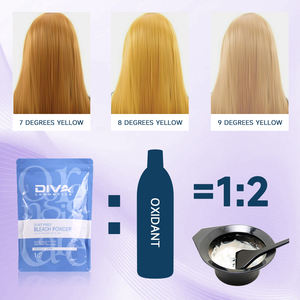 Diva Professional Haar bleich pulver bis Stufe 9 Staubfreies Haarfarben-Bleich pulver mit niedrigem Ammoniak gehalt - Product Image 2