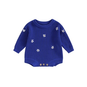 High Quality <b>Baby</b> <b>Flannel</b> Fleece Romper Soft Infant Winter Bodysuit Casual ODM Newborn Sleepwear From High Quality Supplier - Product Image 1