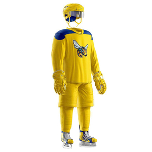 Uniforme de hockey sobre hielo de fabricación personalizada de talla grande, uniforme de Jersey de hockey de estilo único transpirable personalizado de Pakistán - Product Image 6