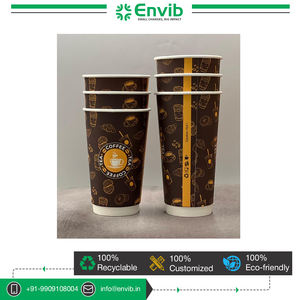 Approvisionnement direct en usine Gobelet en papier kraft à double paroi de 5oz Logo personnalisable recyclable jetable de résistance à la chaleur de haute qualité - Product Image 3