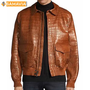 SAMAVIA Blouson aviateur coupe-vent en toile unisexe avec design personnalisé à bas prix - Product Image 3
