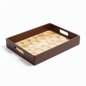 Bandeja de Servir Moderna, Ecológica, Hecha a Mano con Madera Maciza de Primera Calidad para Cocina, Comedor, Té, Café, Desayuno, Decoración del Hogar - Product Image 5