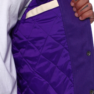 Chaquetas universitarias de cuello levantado de ajuste holgado para hombre de moda de alta calidad, logotipos de colores personalizados, chaquetas de invierno transpirables ecológicas - Product Image 5