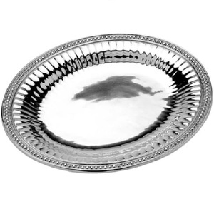 Nouvel arrivage Diviser 3 parts Plateau de stockage des aliments en métal Table à manger essentielle pour la maison Parties d'intérieur Plat de service décoratif - Product Image 4