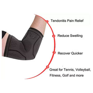 OEM High Quality <b>Neoprene</b> Weightlifting Wraps Soft Gym Elbow Lifting Straps with Custom Logo Heavy Duty Cotton for Workout - Product Image 3