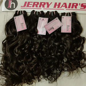 Cabello indio puro sin procesar de La India Tipo de cabello humano de alta calidad - Product Image 2