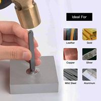 Boasta 36PCS Steel Alphabet Number Punch Set Metal Stamping Tool for Jewelry Making Leather Wood Hand Stamping Kit