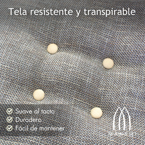 4 Cojines Individuales para Sofá de Jardín, 80x60 cm para Asiento, 50x60 cm para Respaldo, 12 cm de Grosor, Duraderos para Uso en Exteriores - Product Image 4
