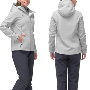 Chaquetas Softshell para mujer, ligeras para primavera y otoño, ropa para exteriores, a prueba de viento, ciclismo, cremallera, resistentes al agua, chaquetas para mujer - Product Image 6