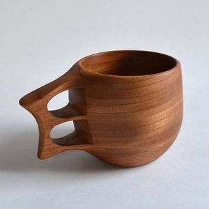Tasse à thé en bois naturel en bois pour le vin, le café, l'eau, les boissons chaudes et froides, tasse à thé en bois de style japonais - Product Image 6