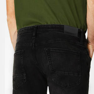 กางเกงยีนส์ขายาวสำหรับผู้ชายทรงตรงเข้ารูปปกติ - Product Image 3