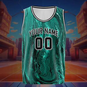 Chaleco de Baloncesto Personalizable con Nombre y Número para Niños, 100% Poliéster, Camiseta Deportiva de Malla con Ligero Estiramiento, Servicio OEM - Product Image 6
