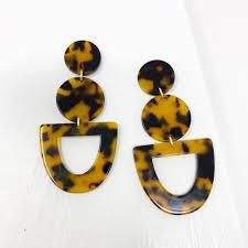 Best Quality Multicolour <b>Resin</b> Hoop <b>Earrings</b> for Women HF CRAFTS Drop <b>Resin</b> Jewelry for Party Wedding Use - Product Image 5