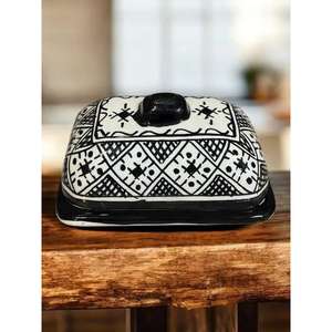 Tajín Marroquí Auténtico, Olla de Cerámica Hecha a Mano, Tajín Tradicional para Horno y Estufa, Resistente al Calor, Ecológico para Cocinas - Product Image 1