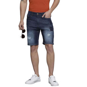 Men Jeans <b>Shorts</b> With <b>Stretch</b> Fabric And Classic Pockets For Outdoor Summer Comfort Washed Men Jeans <b>Shorts</b> - Product Image 1