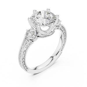 10K Teardrop Shape <b>Crystal</b> <b>Ring</b> Party Wear - Product Image 3