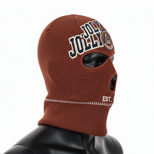 Balaclava pour hommes, tissu acrylique extensible chaud de haute qualité, tricot côtelé 220 GSM, logo personnalisé, balaclava pour hommes - Product Image 3