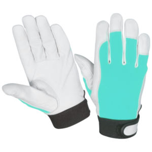 Ropa DE TRABAJO Guantes de conductor Seguridad de cuero Protección de manos Chispa Guantes de conductor resistentes al calor Heavy Duty Suave y cómodo - Product Image 4