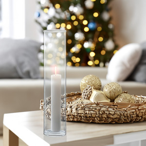HST0314 - Clear <b>Hurricane</b> <b>Candle</b> Shade Chimney Tube [No Bottom] - 3" x 14" - Product Image 5