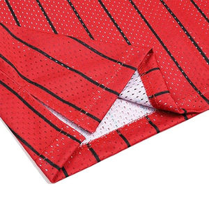 Maillot de basketball personnalisable noir-rouge dégradé, respirant, séchage rapide, 100 % polyester, sans manches, pour le sport (vente en gros) - Product Image 5