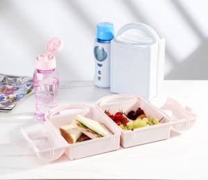 ชุดกล่องข้าวพลาสติกพกพา AFOSSA ปลอดสาร BPA เป็นมิตรกับสิ่งแวดล้อม รีไซเคิลได้ พร้อมหูหิ้ว และขวดน้ำกันรั่ว สำหรับโรงเรียน การเดินทาง และห้องครัว - Product Image 6