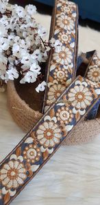 ผ้าลูกไม้ลายดอกไม้ปักสีในฤดูใบไม้ผลิและฤดูร้อนความกว้าง2นิ้วเหมาะสำหรับการขายต่อโดยการตัดแต่งซัพพลายเออร์ - Product Image 4
