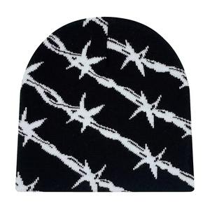 Bonnets pour hommes personnalisés Bonnet unisexe Casquette jacquard de haute qualité tricotée pour l'extérieur Vente en gros Hiver - Product Image 3