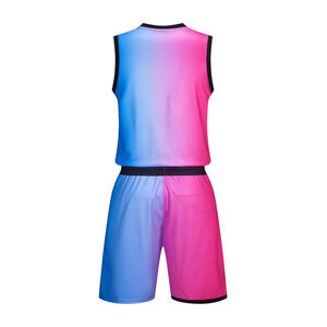 Uniforme de baloncesto personalizado 100% poliéster mejor diseño para deportes al aire libre de alta calidad y transpirable - Product Image 3