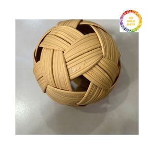 Boules décoratives en rotin tissées à la main Orbes décoratives en rotin naturel Boules en osier tissées à la main pour remplisseurs de bol de centres de table - Product Image 2