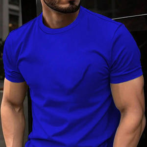 Camisetas de algodón de verano para hombre de moda con etiqueta de bordado de logotipo personalizado de ajuste de gran tamaño y personalización de etiquetas - Product Image 3