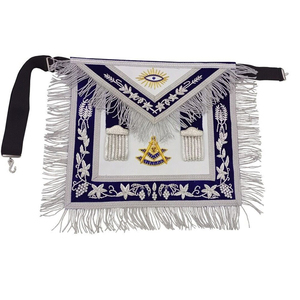 Masonic Regalia Past Masters Full Dressed Hand Embroidered Masonic <b>Aprons</b> - Product Image 1