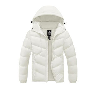 Nouveaux manteaux d'hiver légers et chauds pour hommes avec logo personnalisé, manteaux gonflés en coton, vestes matelassées - Product Image 3