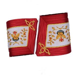 Poignets élégants Regalia avec broderie complexe Couleurs et motifs personnalisables | Manchettes Regalia de haute qualité - Product Image 6