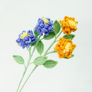 All'ingrosso tulipano Galsang Daisy pigiglio rosa Bouquet finito uncinetto ornamenti lavorati a mano uncinetto fiore - Product Image 1