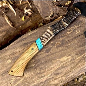 Tomahawk High Carbon Steel Axe Handmade with High Quality <b>Cow</b> Leather Sheath for DIY Camping and Outdoor Purposes - Product Image 4