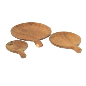 ชุดถาดไม้ทรงกลม3ชิ้นถาดตกแต่งบ้านโรงแรมร้านอาหารการจัดเลี้ยงใช้ของใช้ถาดเสิร์ฟมะม่วง - Product Image 1