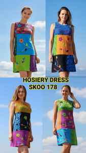 New Boho High Fashion Eco-Friendly Hosiery <b>Dress</b> Floral Designs Multi-Colour Breathable Washable Natural Waist Fit Summer - Product Image 5