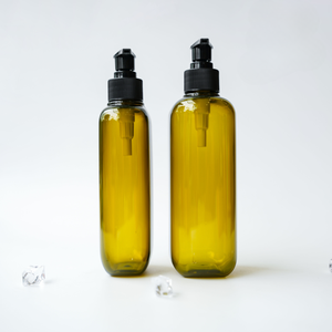 Bouteille de pompe PET transparente de 350ml | Emballage cosmétique pour shampooing et soins du corps - Product Image 1