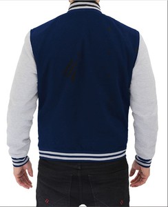 Blouson universitaire respirant et coupe-vent en polyester/coton avec doublure polaire pour homme - Mode hiver, style urbain, faible MOQ, vente chaude - Product Image 4